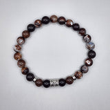 Brown agate bracelet