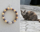 gray cat bracelet