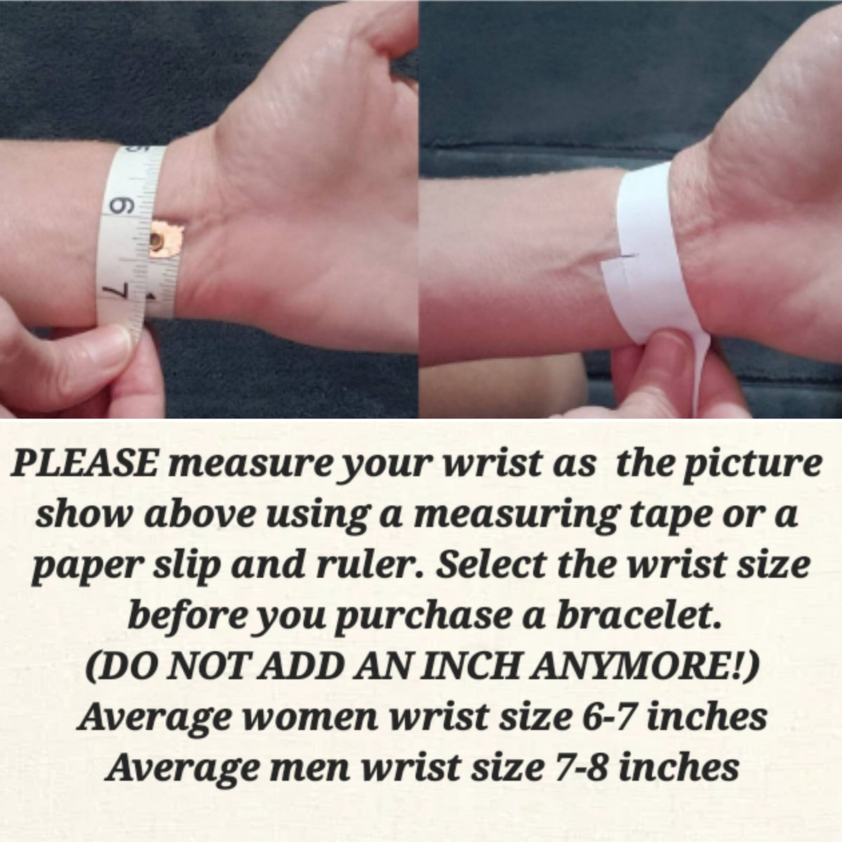 Average men bracelet discount size