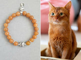 orange  cat ,  ginger cat , cat bracelet , cat art, cat charm ,cat lover gift , cat gift , cat memorial bracelet ,gift for cat lovers , orange bracelet , orange tabby cat , ginger tabby , orange tabby cat bracelet