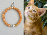 orange  cat ,  ginger cat , cat bracelet , cat art, cat charm ,cat lover gift , cat gift , cat memorial bracelet ,gift for cat lovers , orange bracelet , orange tabby cat , ginger tabby , orange tabby cat bracelet