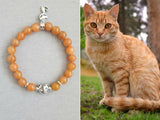orange  cat ,  ginger cat , cat bracelet , cat art, cat charm ,cat lover gift , cat gift , cat memorial bracelet ,gift for cat lovers , orange bracelet , orange tabby cat , ginger tabby , orange tabby cat bracelet