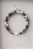 black and white cat bracelet