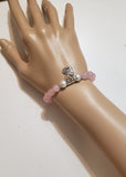 rose quartz gemstone bracelet