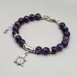 purple bracelet