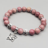 rhodonite charm bracelet