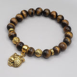 tiger's eye charm bracelet