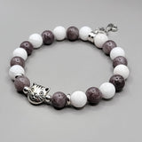 gemstone cat bracelet