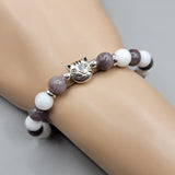 grey white bracelet