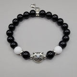 black and white bracelet