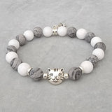 gray white cat
