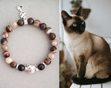 Siamese cat bracelet
