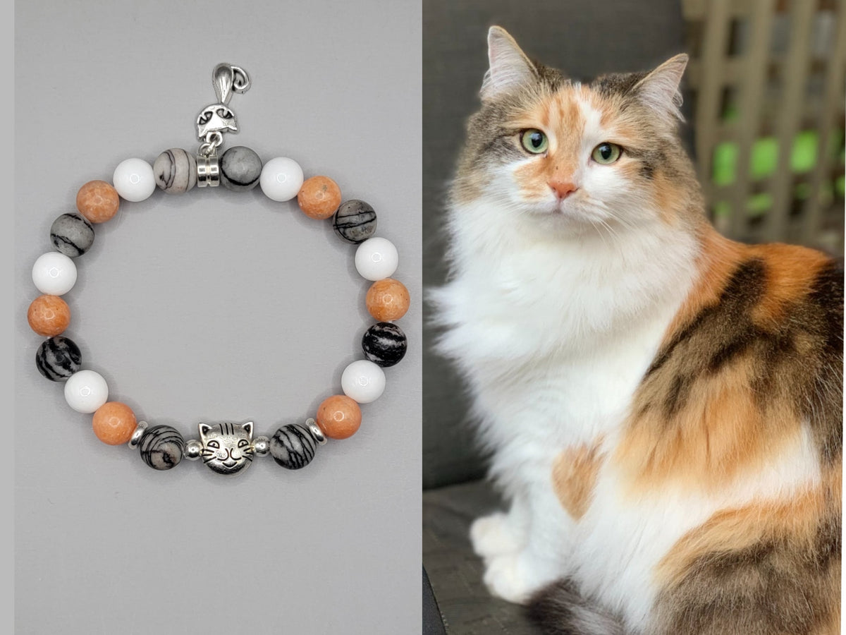 Calico Tabby Cat Bracelet | Calico cat | Torbie cat | Caliby cat | Tri