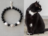 black and white cat bracelet