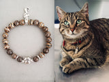 brown tabby cat bracelet