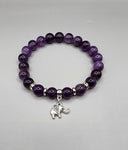 amethyst charm bracelet