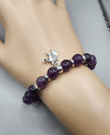 amethyst charm bracelet