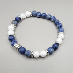 blue white bracelet