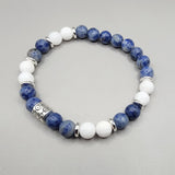 blue white bracelet