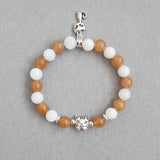 Orange White Cat Bracelet