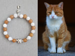 Orange White Cat Bracelet