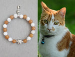 Orange White Cat Bracelet