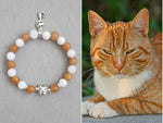 Orange White Cat Bracelet