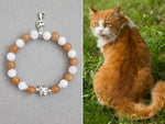 Orange White Cat Bracelet