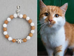 Orange White Cat Bracelet