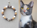 Dilute Calico Cat , calico cat, gray calico cat, cat gift ,cat jewelry, cat lovers gift, cat memorial gift, cat charm , cat bracelet , tri color cat ,gray orange white, cat bracelets, cat jewelry, cat gift ideas ,gift for cat lovers, gemstone bracelet