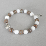 Brown Tabby White Cat Bracelet