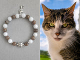 Brown Tabby White Cat Bracelet