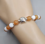 Orange White Cat Bracelet