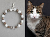 Brown Tabby White Cat Bracelet