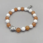 Orange White Cat Bracelet