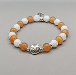 Orange White Cat Bracelet