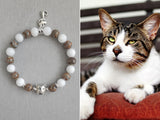 Brown Tabby White Cat Bracelet