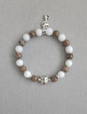 Brown Tabby White Cat Bracelet