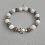 Brown Tabby White Cat Bracelet