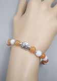 Orange White Cat Bracelet