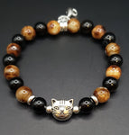 brown black cat bracelets