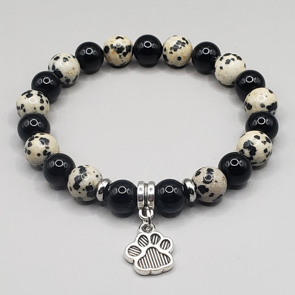 Dalmatian Jasper Bracelet - Dalmatian Jasper Jewelry - Magic Crystals