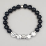 howlite onyx bracelet