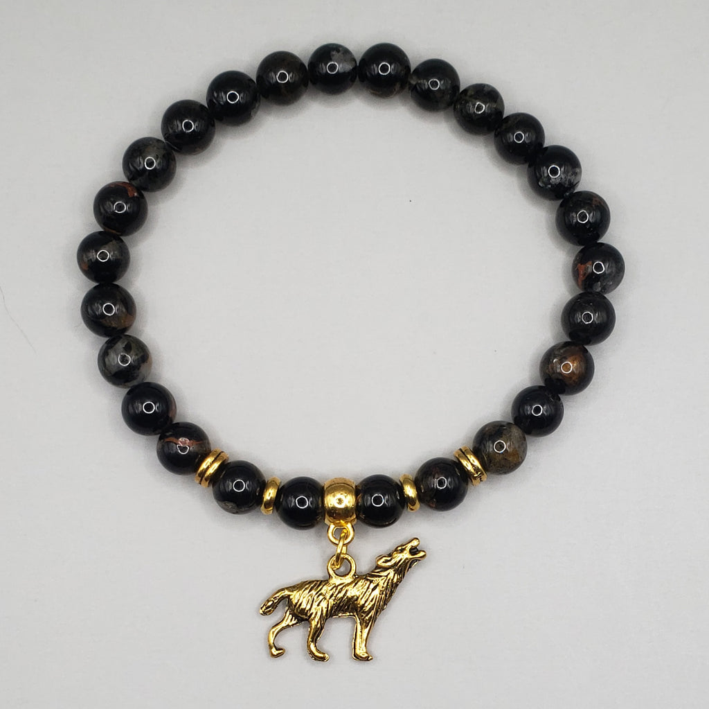 Leather Wolf Bracelet | Wolf Stuff