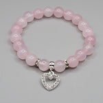 Pink heart bracelet