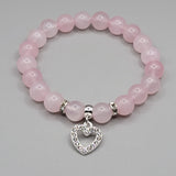 Pink heart bracelet