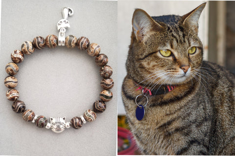 Stacking Cat Bangles, Black Enamel Cat Face Bracelets, Gold Kitty Charm  Bracelets,crystal and Pearl, Enamel Cat Bangles Gold Stacking Bangle - Etsy